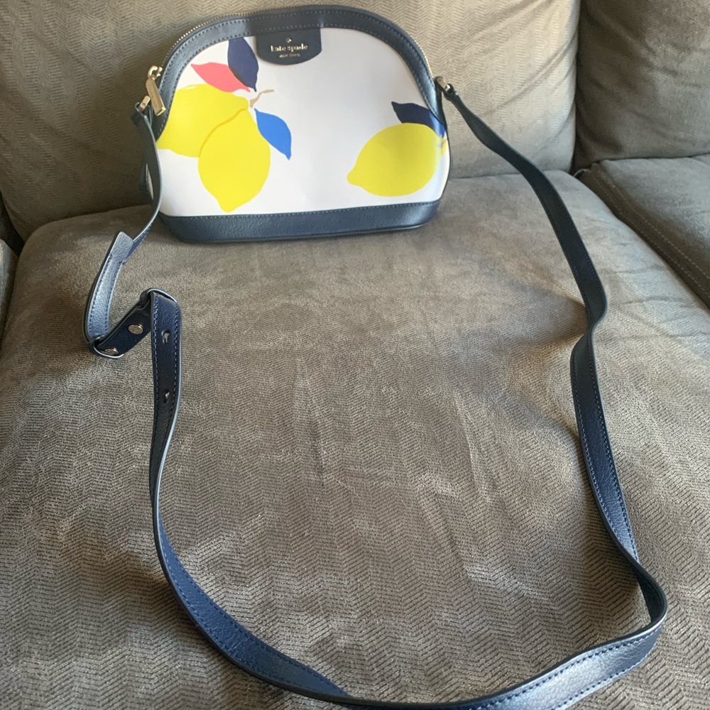 Kate Spade Navy Lemon & Floral Handbag